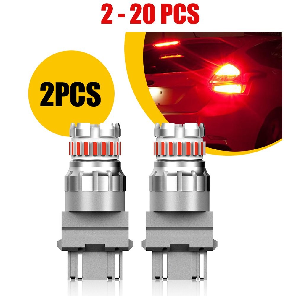 2-20 AUXITO LED 3157 3156 3056 Red Brake Tail Parking Turn Signal Light Bulb Kit 2-20 AUXITO LED 3157 3156 3056 Red Brake Tail Parking Turn Signal Light Bulb Kit