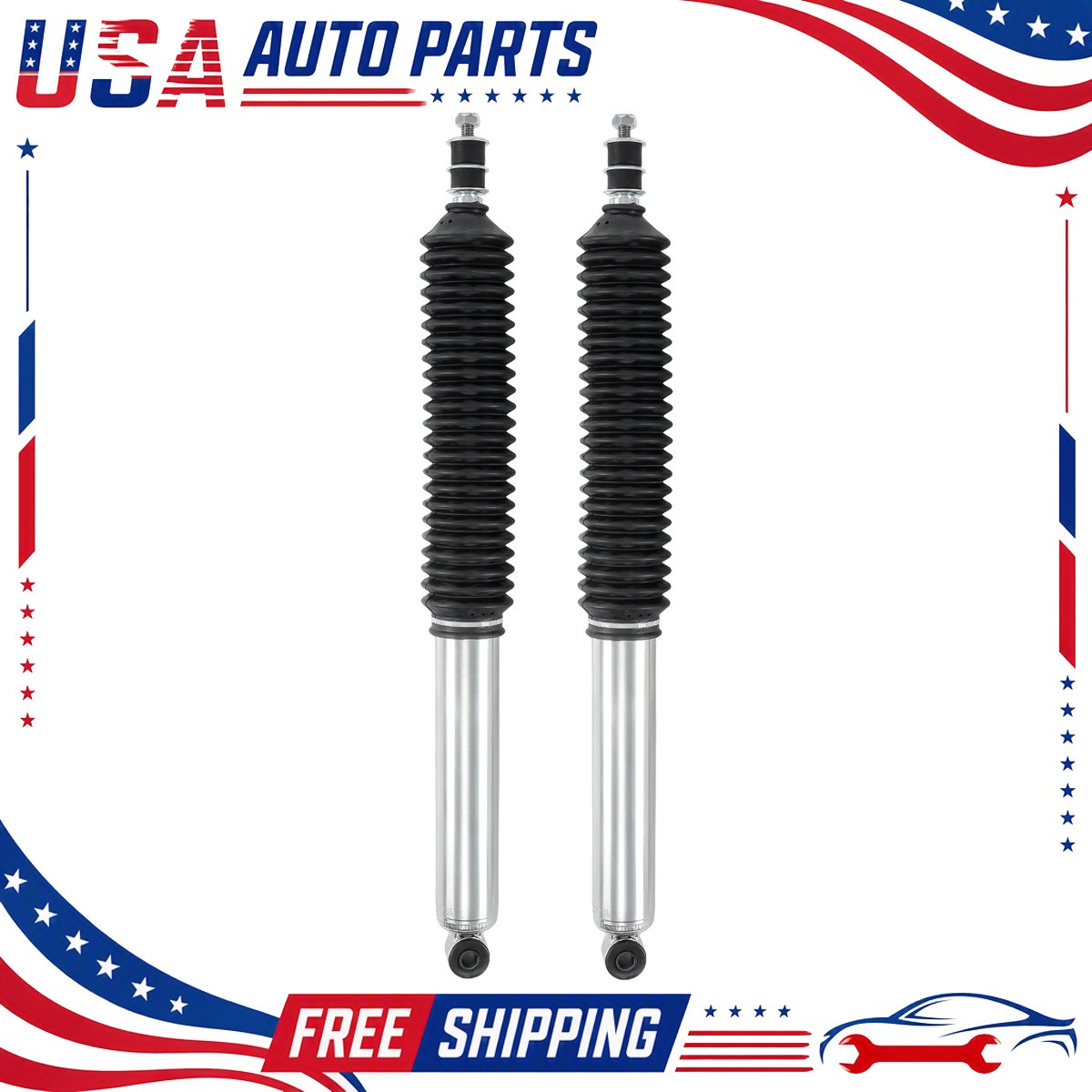 Pair of Rear Shocks Monotube Design Off Road Performance Nitrogen Gas GEARZAAR Pair of Rear Shocks Monotube Design Off Road Performance Nitrogen Gas GEARZAAR