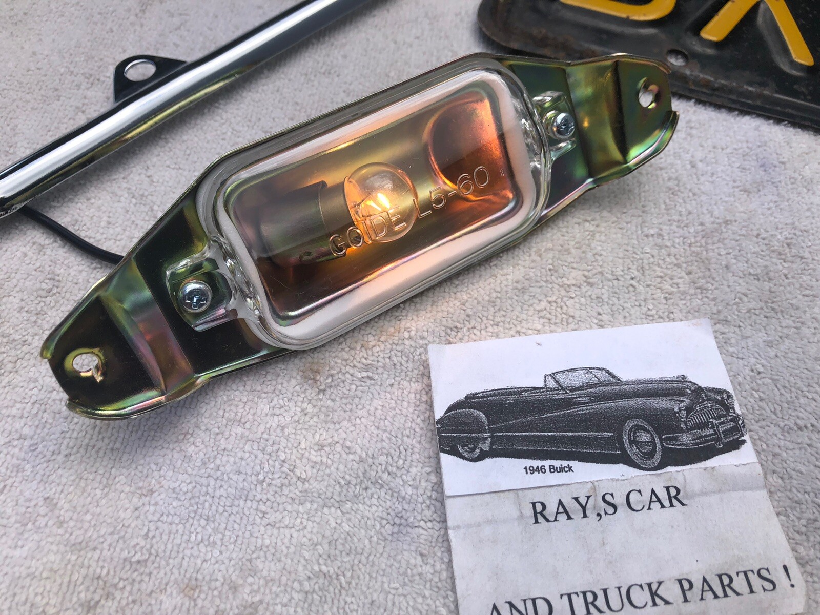 NEW REPLACEMENT 1961 TO 1964 IMPALA BEL AIR BISCANE LICENSE PLATE LIGHT 