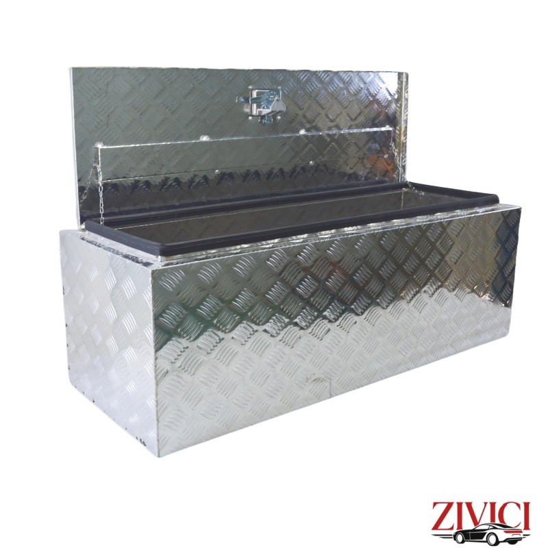 Lockable Aluminum 48x17x18 Inch Underbody Truck Box, Pickup Tool‑Storage Box