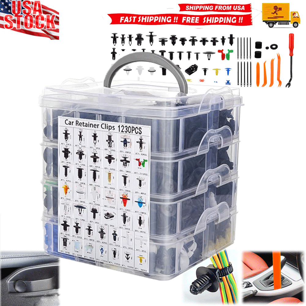 1365Pcs Car Push Retainer Clips Body Clip Fasteners Kit Nylon Push Pin Rivet Set 1365Pcs Car Push Retainer Clips Body Clip Fasteners Kit Nylon Push Pin Rivet Set