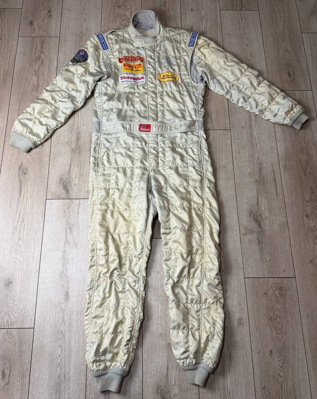 Sparco Vintage Racing Suit Motorsport Porsche Pirelli Patches Size 56