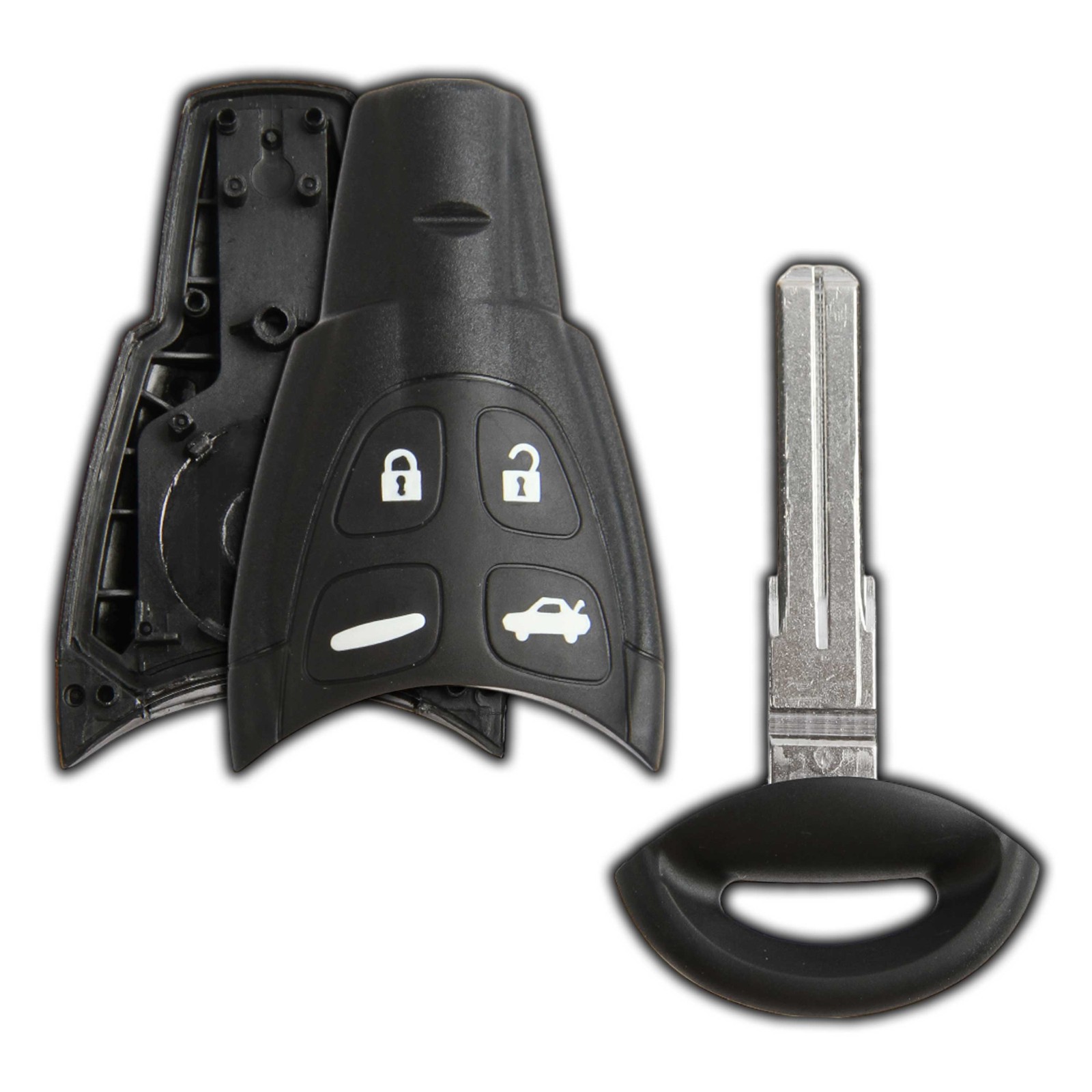 Replacement for Saab  9-3/9-5 Remote Car Key Fob Shell Case