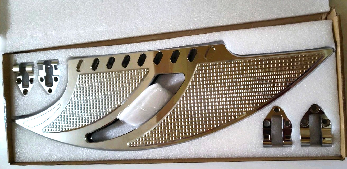 Motorcycle Driver Front Footboards Pedal Rider Foot Pegs Chrome