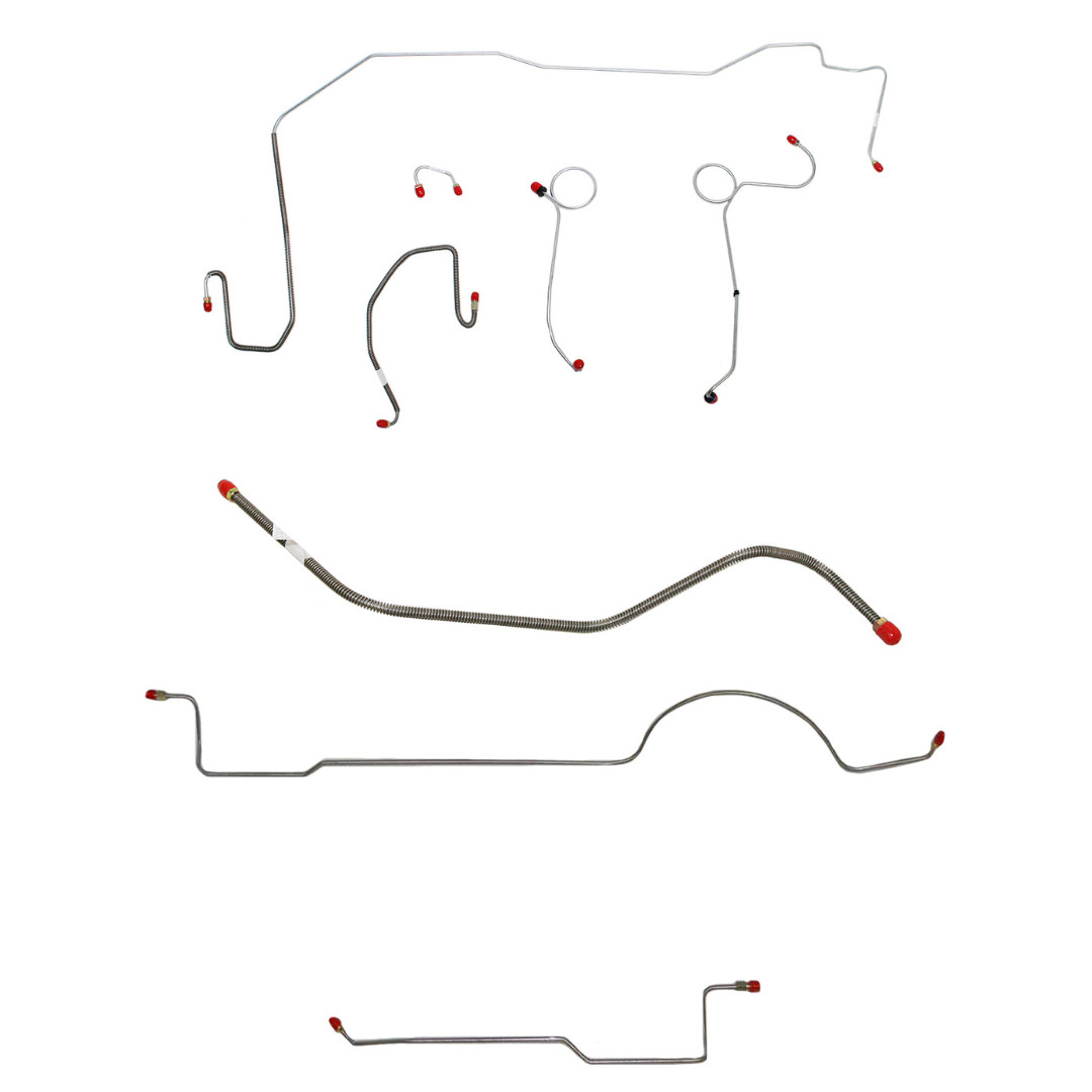 Fits Mopar E Body Complete Brake Line Kit; Fine Lines-CBK0529SS | Fine Lines