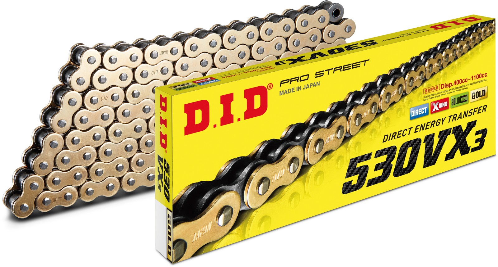 D.I.D - 530VX3 130L Gold | 530VX3G130ZB