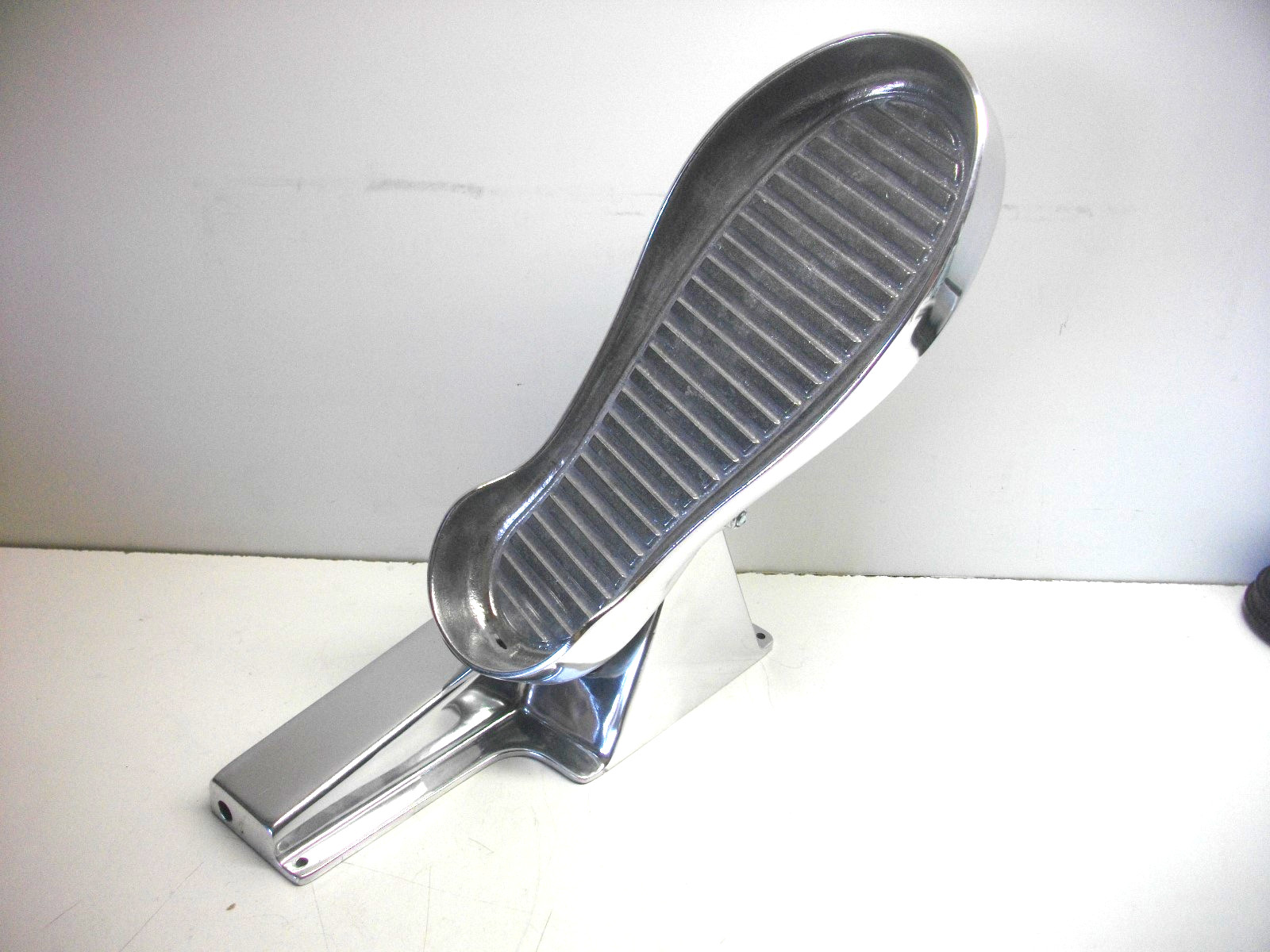 MLJ Polished aluminum floor mount foot throttle gas pedal v-drive jet boat MLJ Polished aluminum floor mount foot throttle gas pedal v-drive jet boat