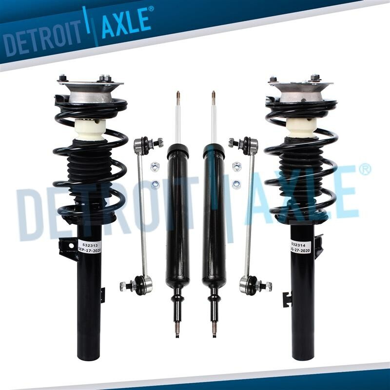 RWD Front Struts Spring Rear Shocks Sway Bar Links for BMW 128i 135i 328i 335i