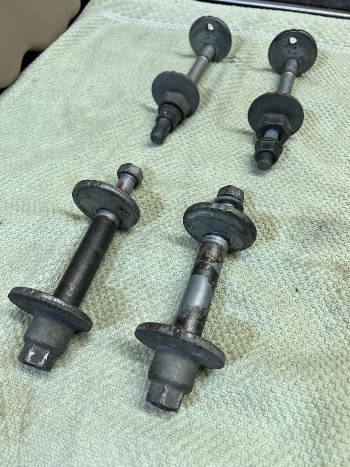 2003-2009 Lexus GX470 front lower control arm eccentric adjustment bolts OEM 