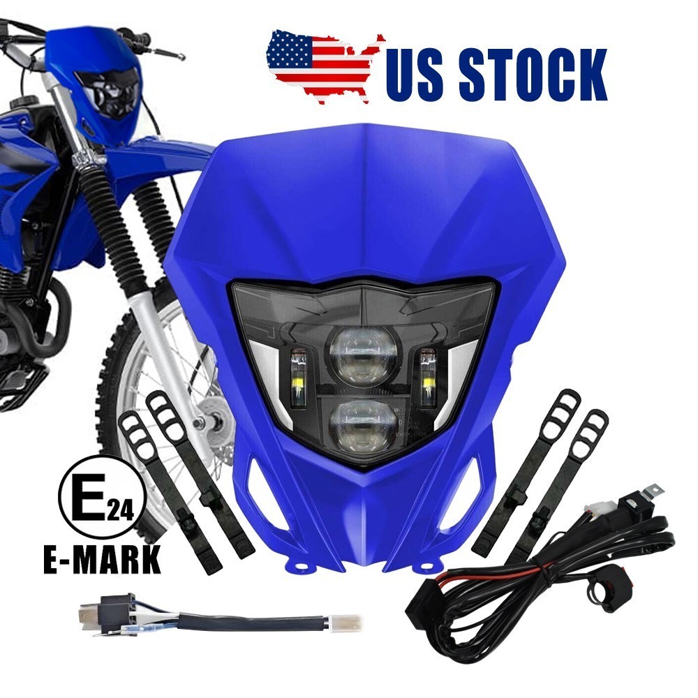 LED Headlight + Switch for Yamaha TTR 110 125 200 230 250 YZ 85 125 250 490 450 LED Headlight + Switch for Yamaha TTR 110 125 200 230 250 YZ 85 125 250 490 450