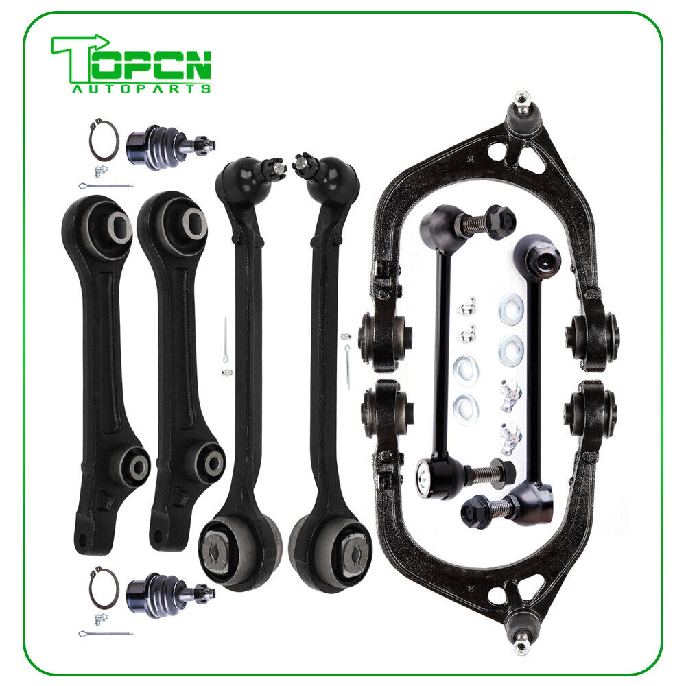 10 Front Upper & Lower Control Arm Sway Bar For 2011-2018 2019 Dodge Charger RWD