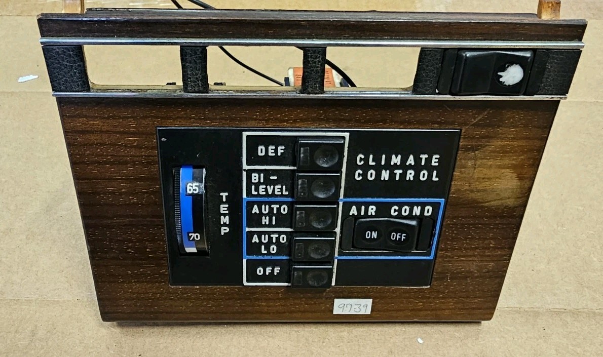 Mercedes W116 Climate Control Bezel HVAC Panel / Heating A/C Switches 450sel
