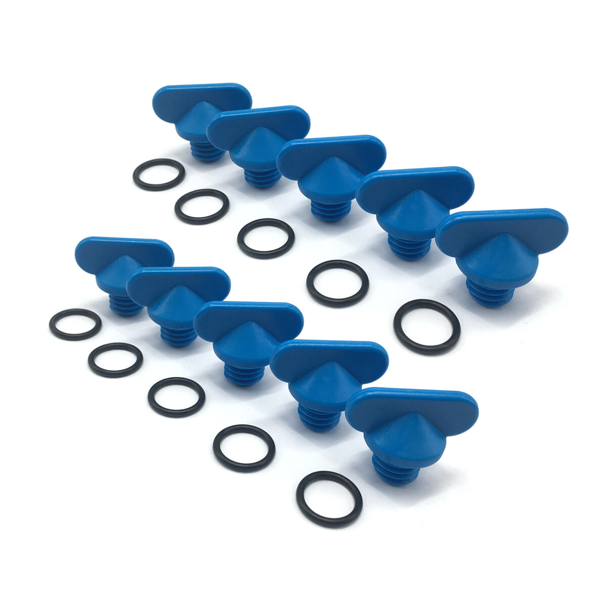 For Mercruiser Manifold Block Drain Blue Plug Kit 8M2000874 22-806608A1 10Pcs