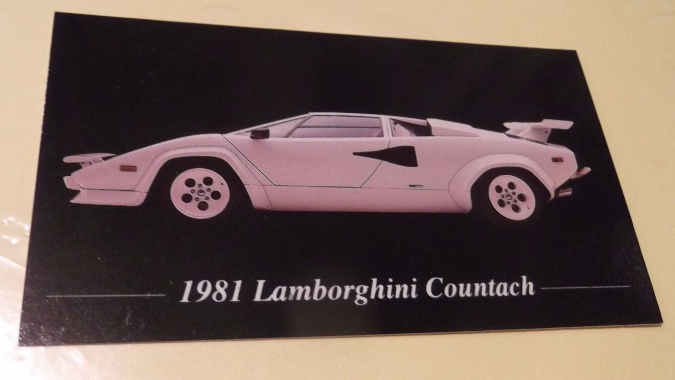 3 1981 Lamborghini Countach Photo Magnets-Toolbox Fridge- 81 82 83 84 85 86 87