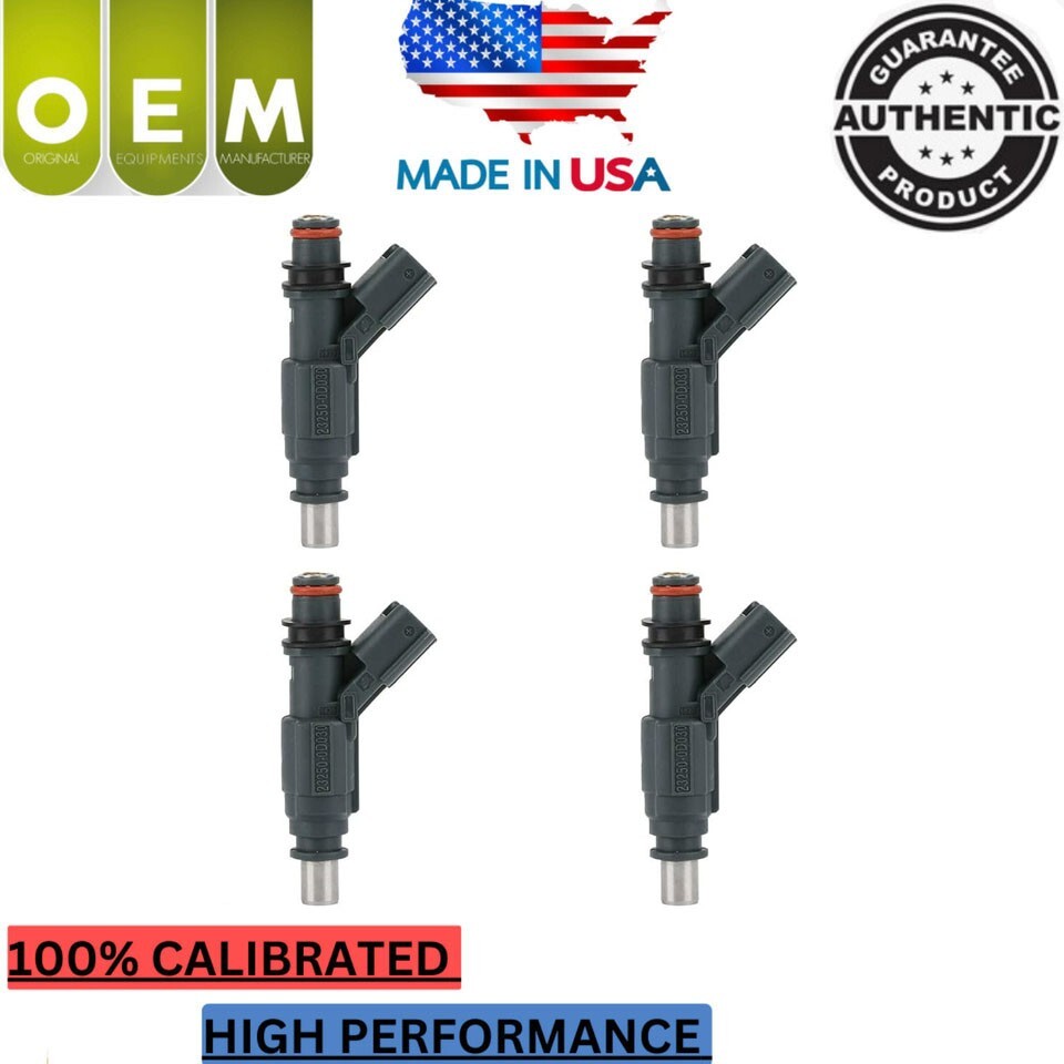 NEW OEM 4x Bosch Fuel Injectors 2003 Toyota Matrix  1.8L l4 #23250-0D030