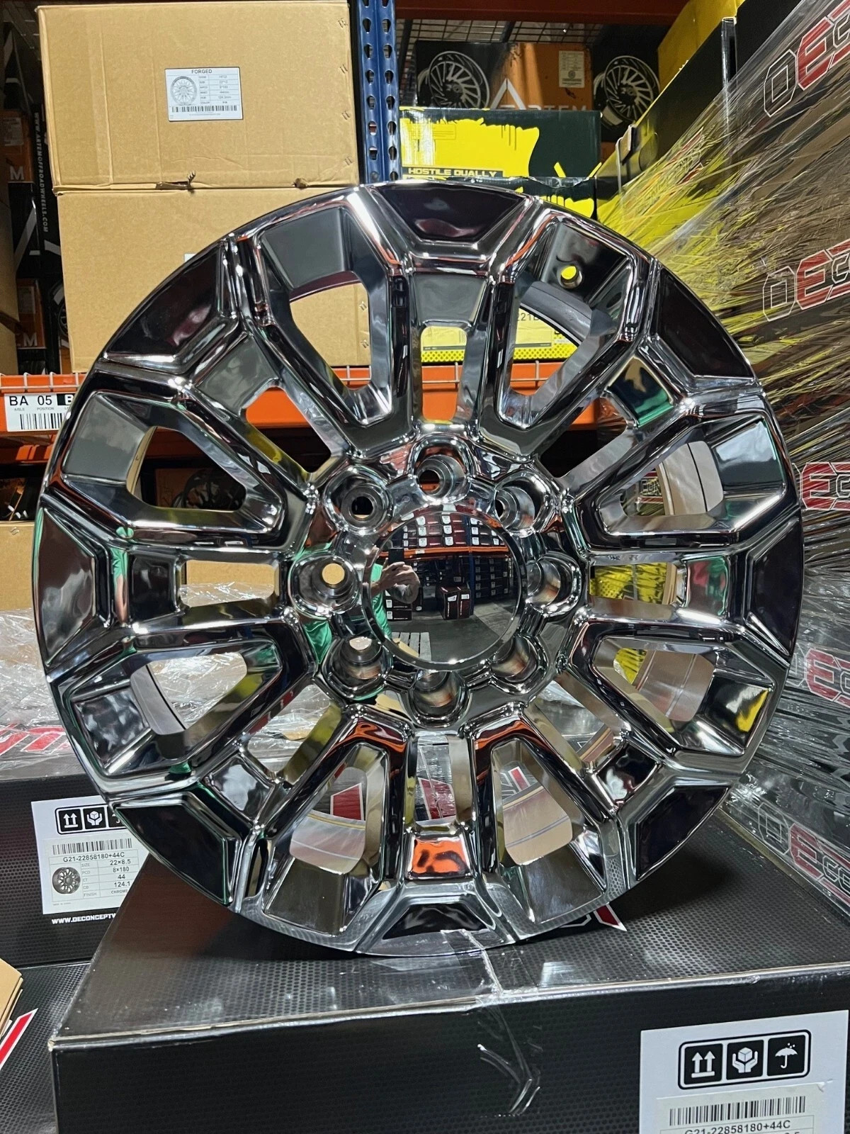 4 OE Concept G21 Wheels Chrome 24X9 8X6.5 24