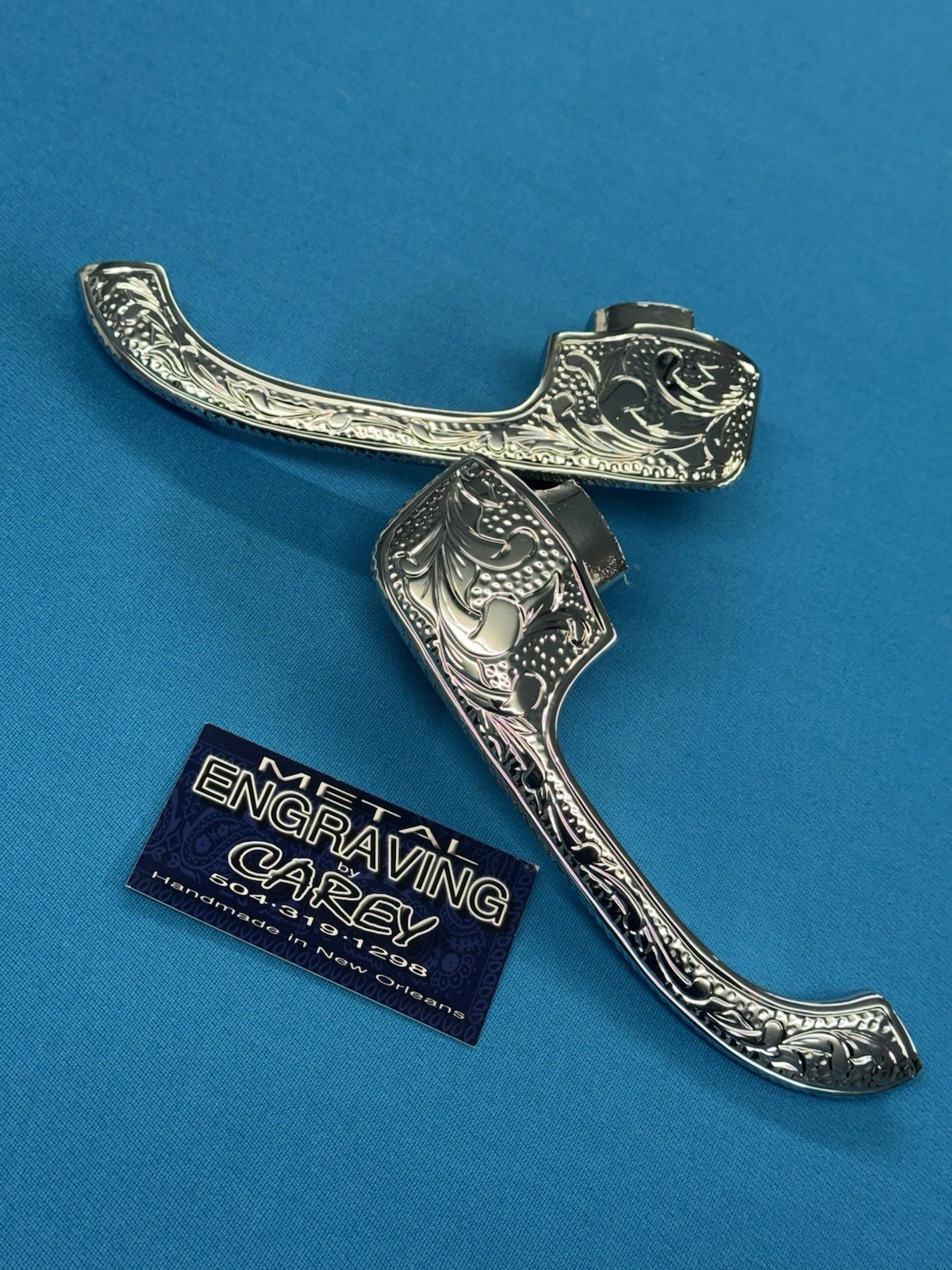Hand Engraved 1963-64 Impala Door Handles- Pair