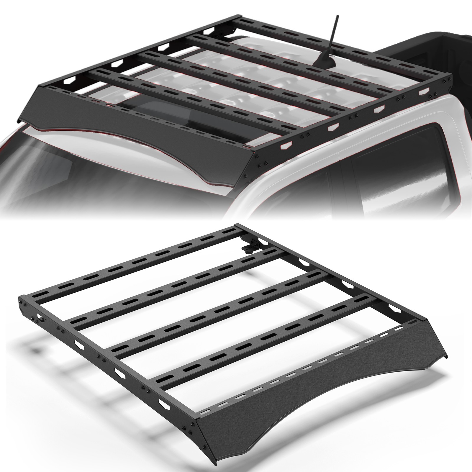 For 2022-2025 Ford Maverick Black Roof Rack Cargo Luggage Storage Cross Bar