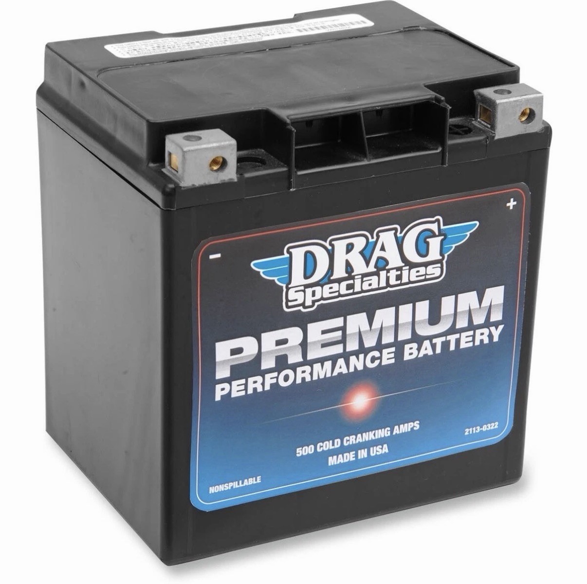 Drag Specialties Premium Performance 12-Volt AGM Battery - 2113-0322
