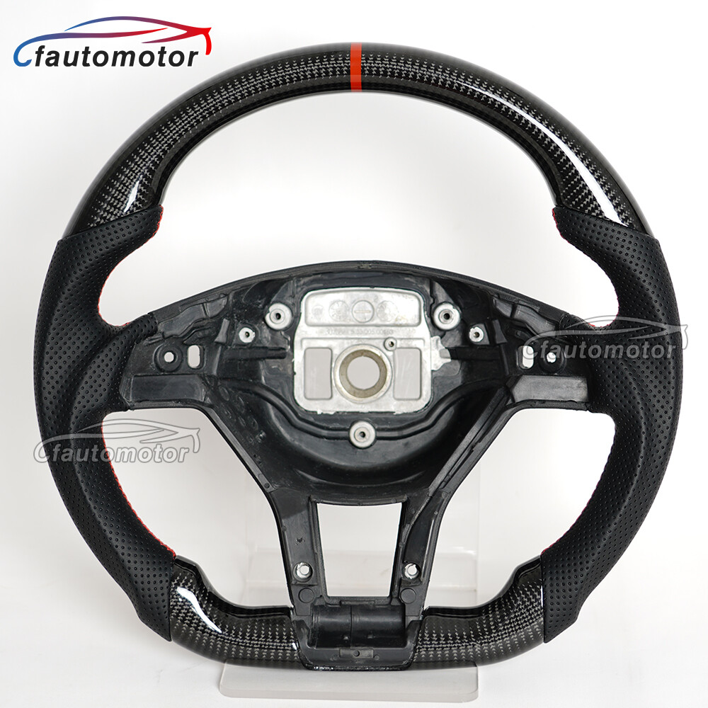 Fit Mercedes-Benz AMG CLA SLK SL GLA45 CLS63 Carbon Fiber Steering Wheel 2013+