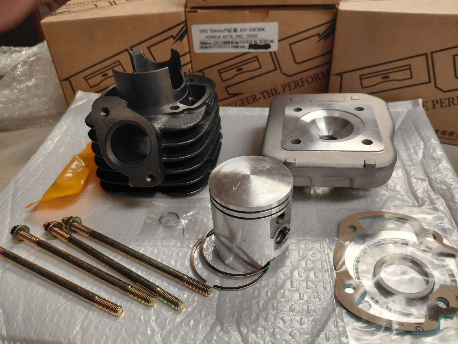 SALE  PG 82cc Big Bore kit w/Head & Special Piston, Dio 50, 94+ Elite 50, DD50