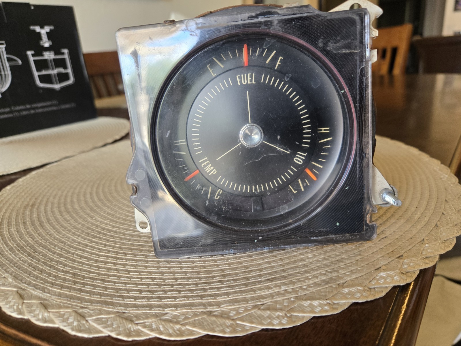 1970-72 Buick Skylark GS GSX Factory Gauge Pod Cluster