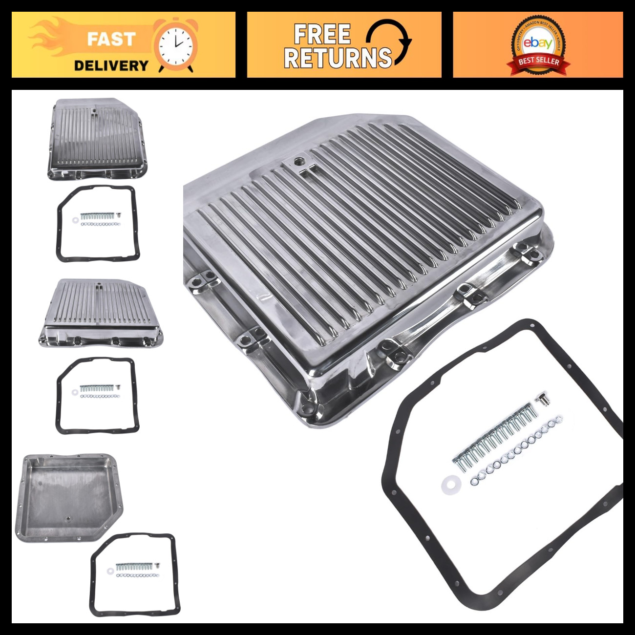 Polished Aluminum Finned 2-1/4