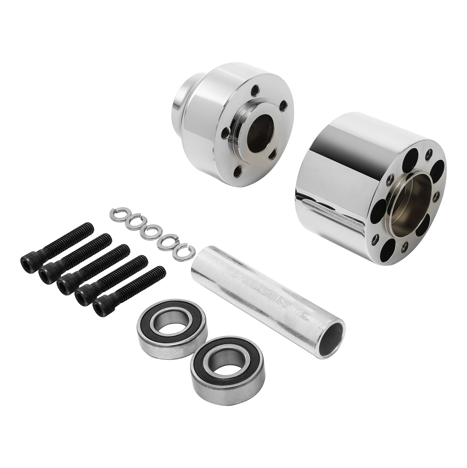 One set Front Wheel Hub Fits For Harley Touring Electra Glide Non-ABS 1997-2008