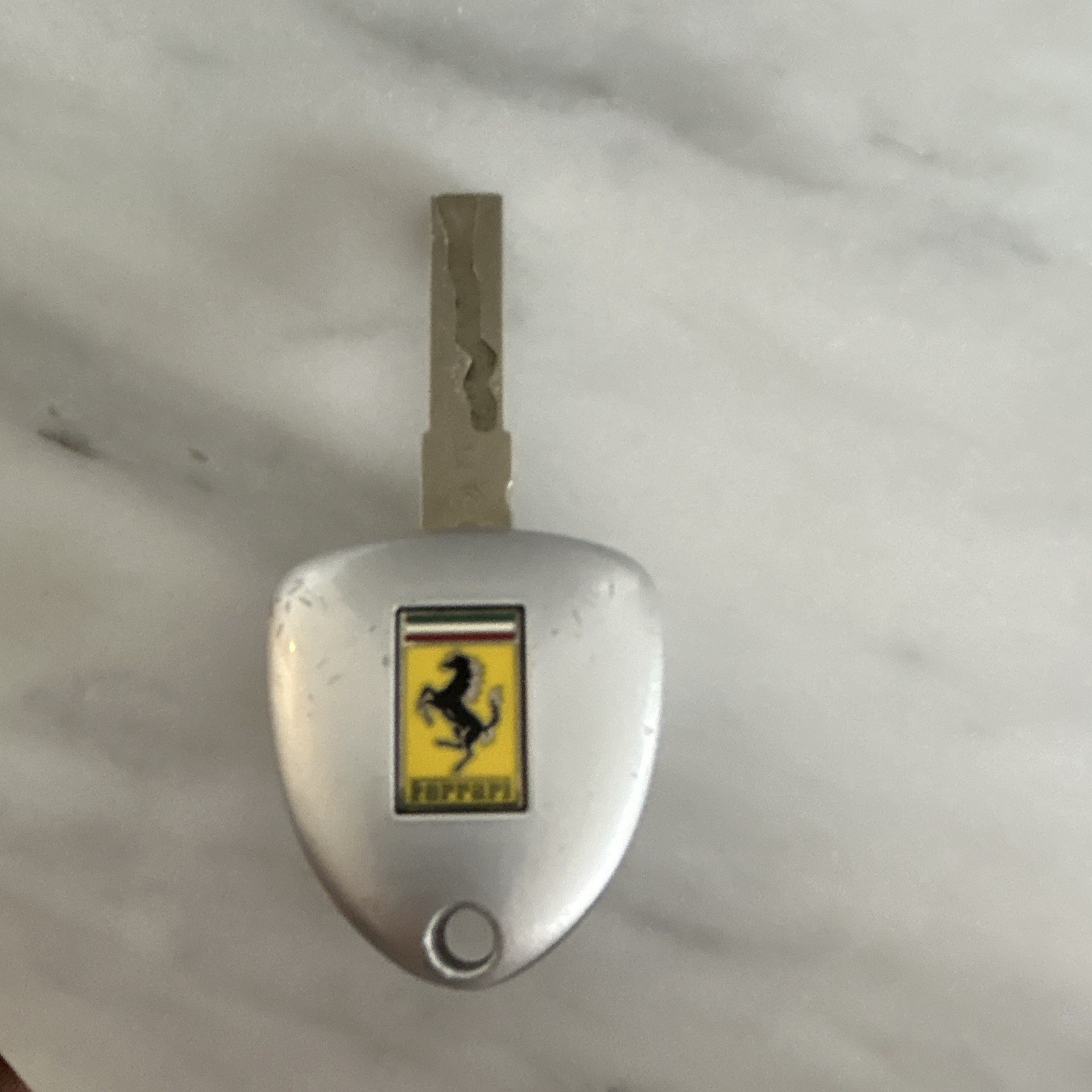 OEM Ferrari 612 Scaglietti Remote Ignition Key Fob 3-Button Silver