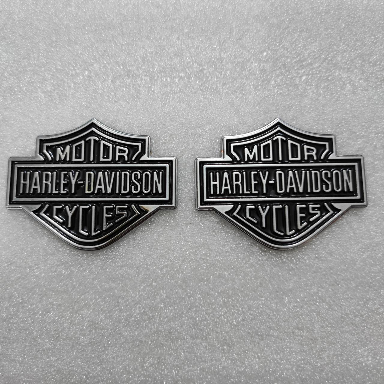 Genuine Harley Dyna Sportster Softail Street Touring Fuel Tank Emblems Badges