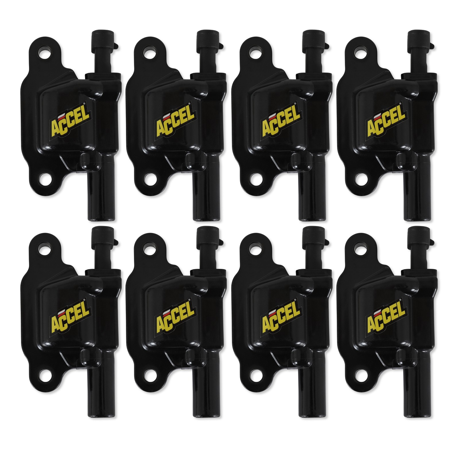 ACCEL 140043K-8 SuperCoil Ignition Coil - Black - 8-Pack