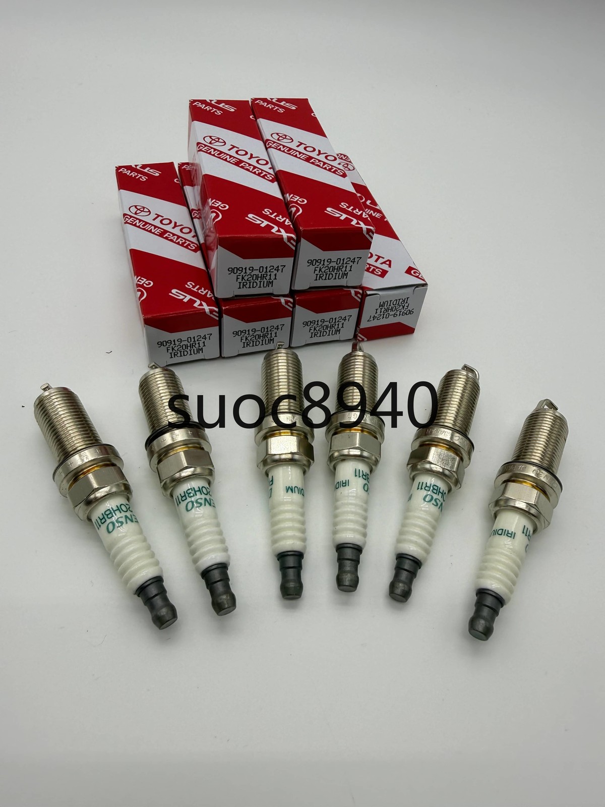 OEM 6Pcs Denso Iridium Spark Plugs 90919-01247 FK20HR11 for Sienna Lexus ES350 OEM 6Pcs Denso Iridium Spark Plugs 90919-01247 FK20HR11 for Sienna Lexus ES350