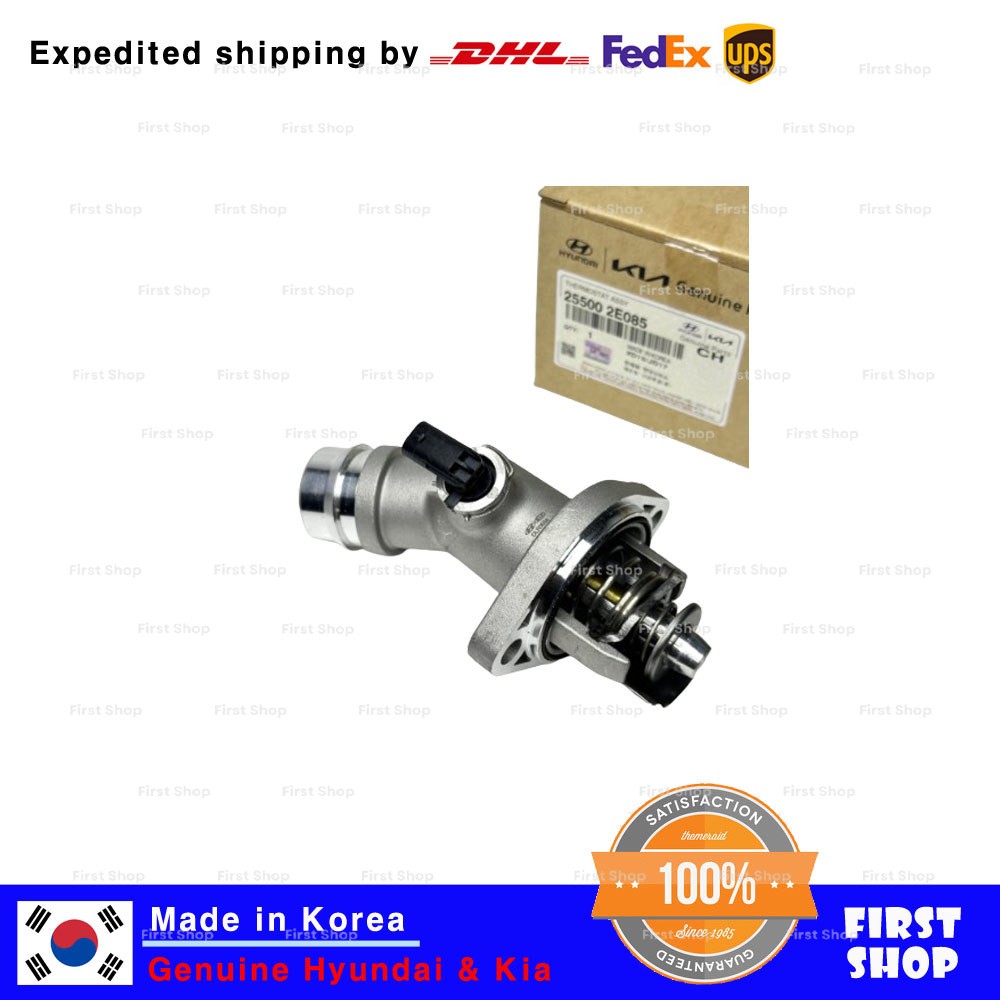 Genuine OEM 255002E085 Engine Coolant Thermostat for Hyundai Kona Kia Seltos