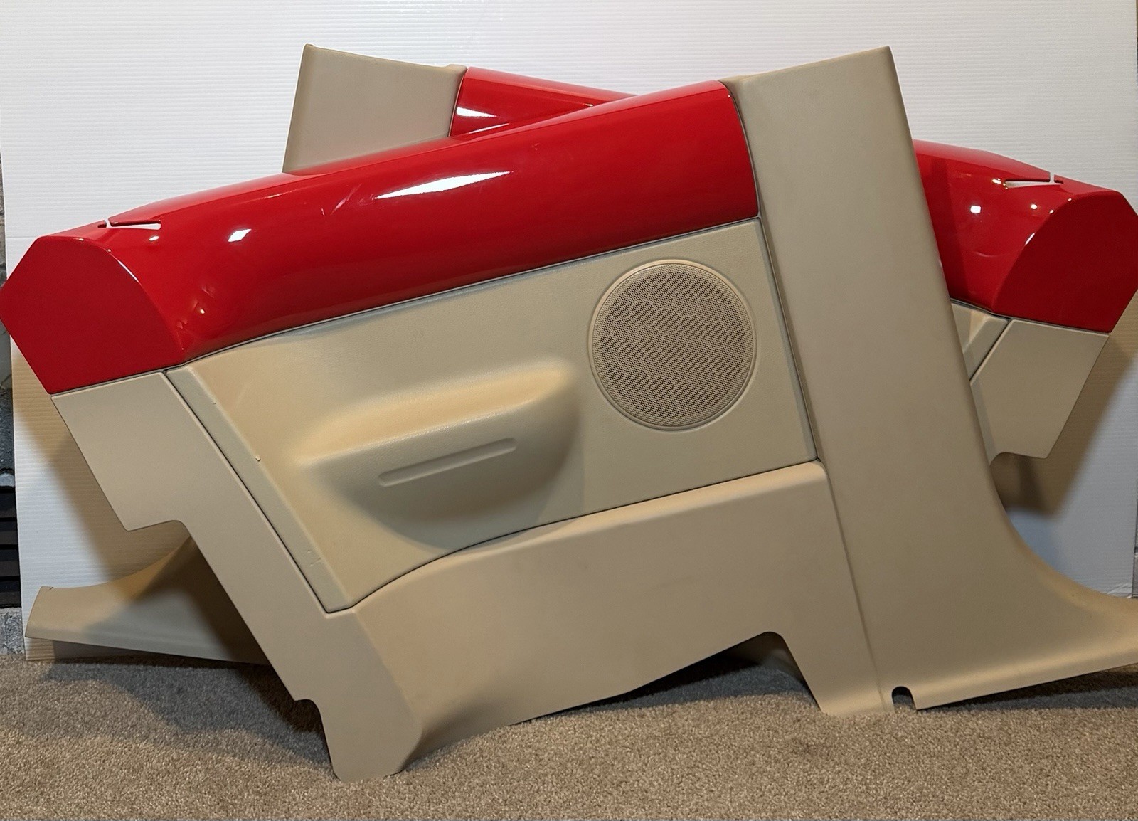 98-10 Volkswagen Beetle Rear Interior Quarter Panels | For Hardtop | Red & Tan