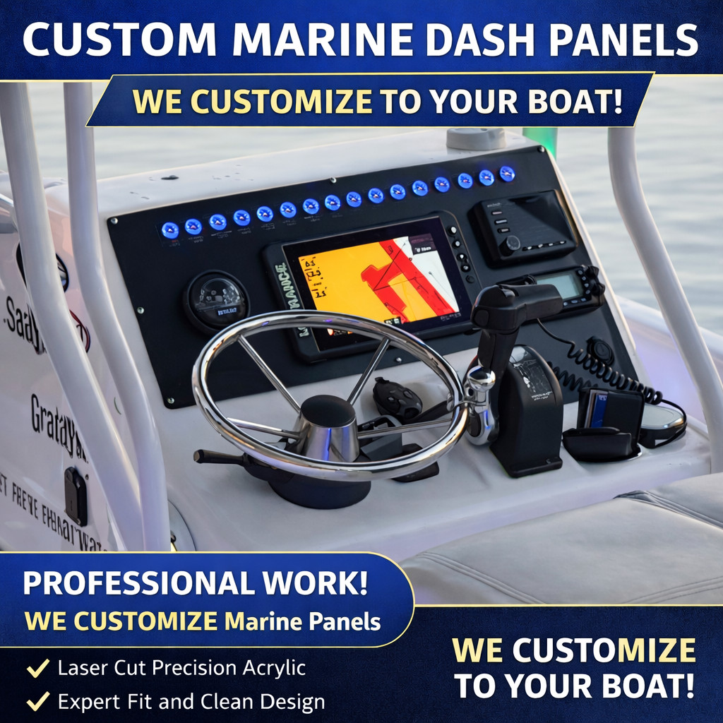 Thomas Custom Acrylic Boat Dash Panel For SeaPro 2100SV