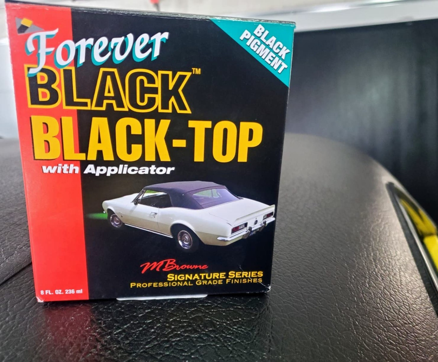 Forever Black Black Top Gel Convertible Top Restorer Vinyl & Plastic Recolor Kit