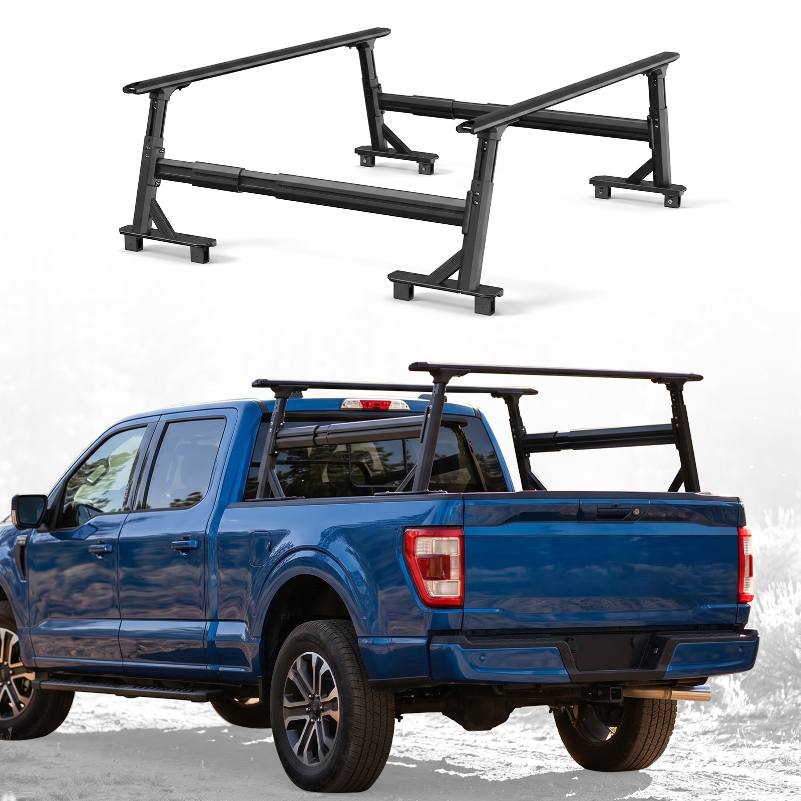 Heavy Duty Truck Bed Rack for Toyota Tundra 2007-2026 Pickup Ladder Rack
