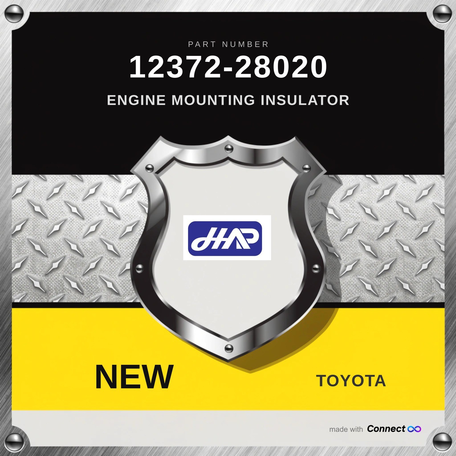 Genuine 2002-2006 Toyota Camry Engine Mounting Insulator 12372-28020
