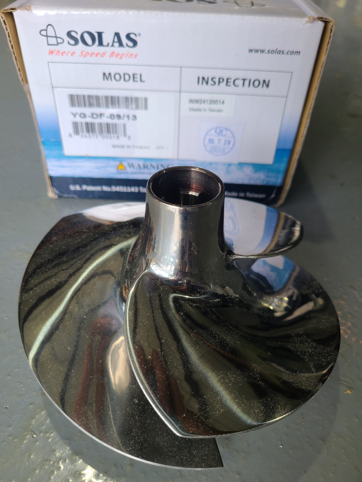 YAMAHA SOLAS DYNAFLY IMPELLER 155MM YG-DF-09/13 VX FX HO GPR 1200 800