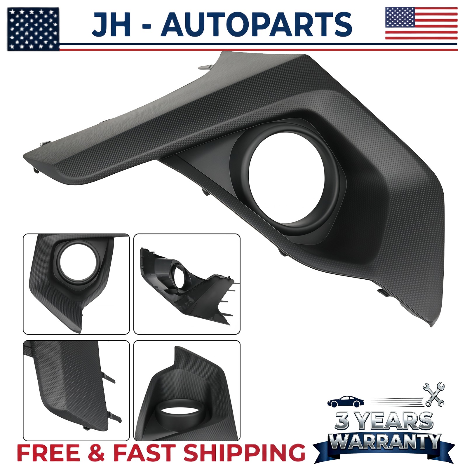 Passenger Side 57731FL860 For 2021-2023 Subaru Crosstrek Fog Light Trim Cover