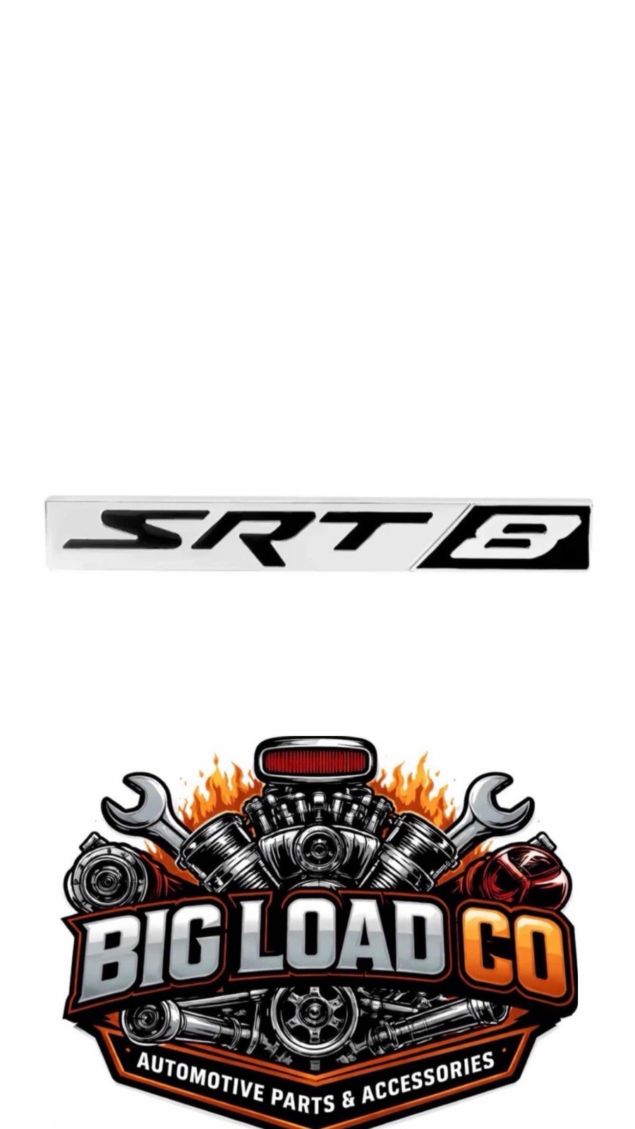 Mopar SRT8 Rear Deck Lid Emblem Badge 68090756AA Chrysler Dodge Jeep
