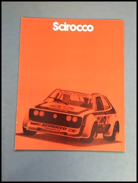 1980 VW Volkswagen Scirocco and S Original Car Sales Brochure Catalog