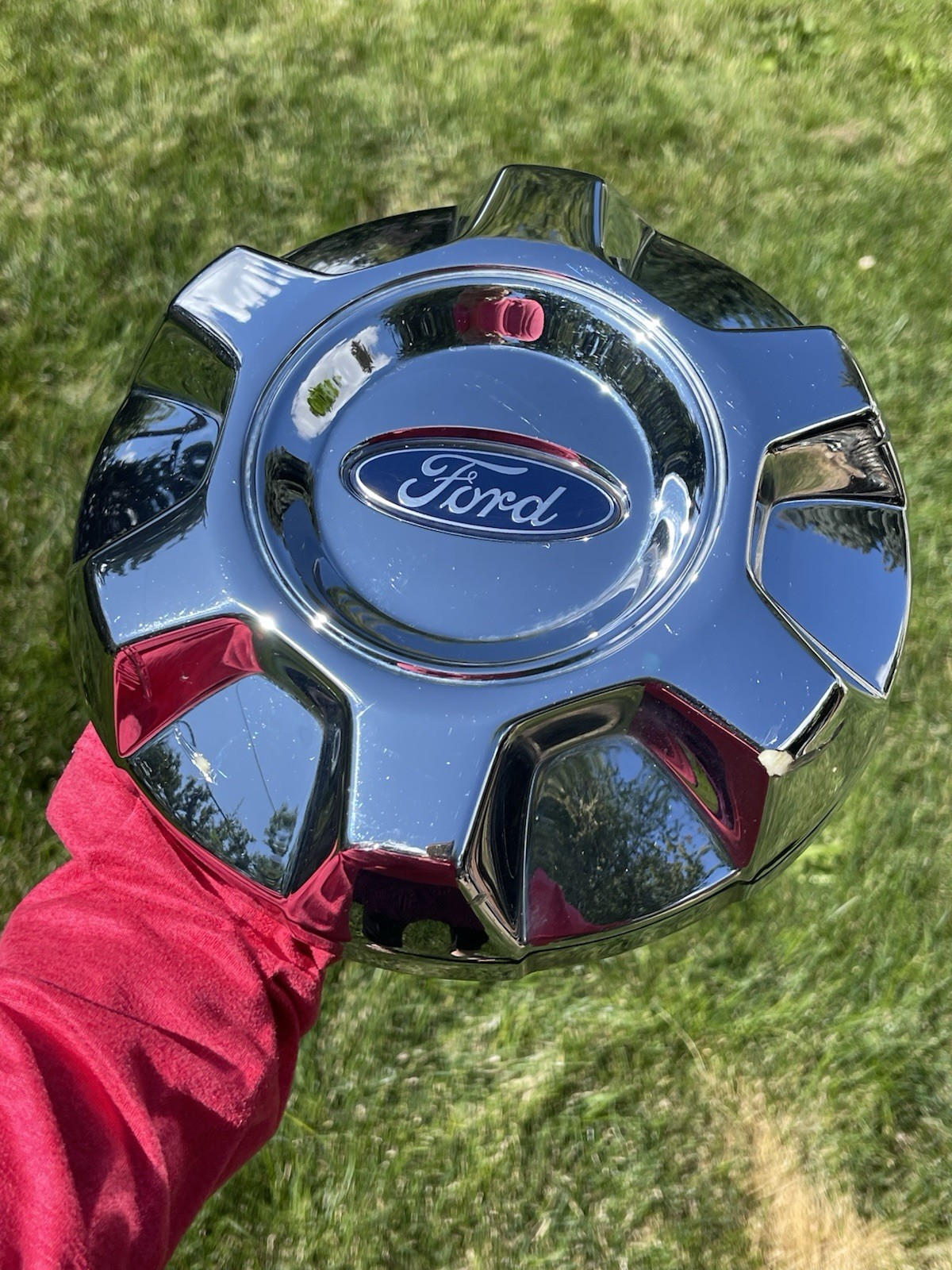 2015-2027 Ford Transit 350 HD DRW OEM Mirror Chrome Center Cap JK41-1A096-CA