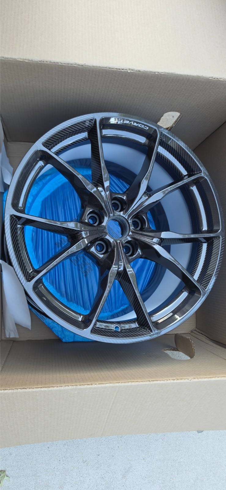 Corvette ZR1 ZR1X Carbon Fiber Wheel Set NEW