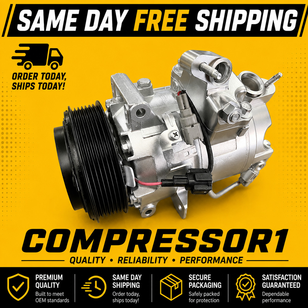 AC Compressor For Nissan 370Z 2009-2019 Infiniti FX35 2009-2012 QX70 2014-2017