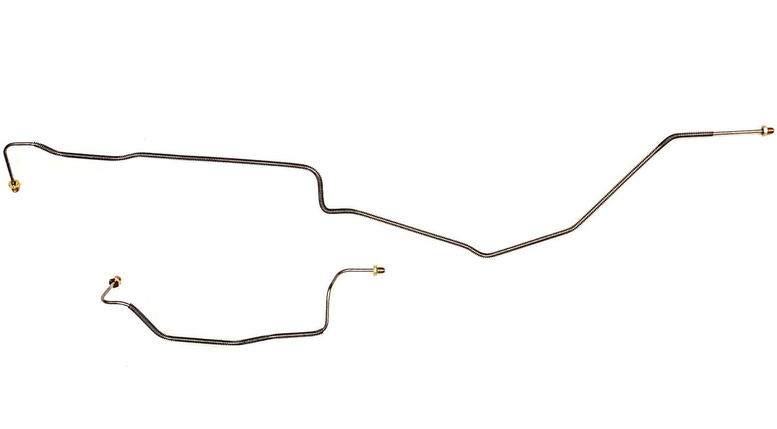 Galfan Coated Steel Rear Axle Brake Lines, Pair (See description for fitment)