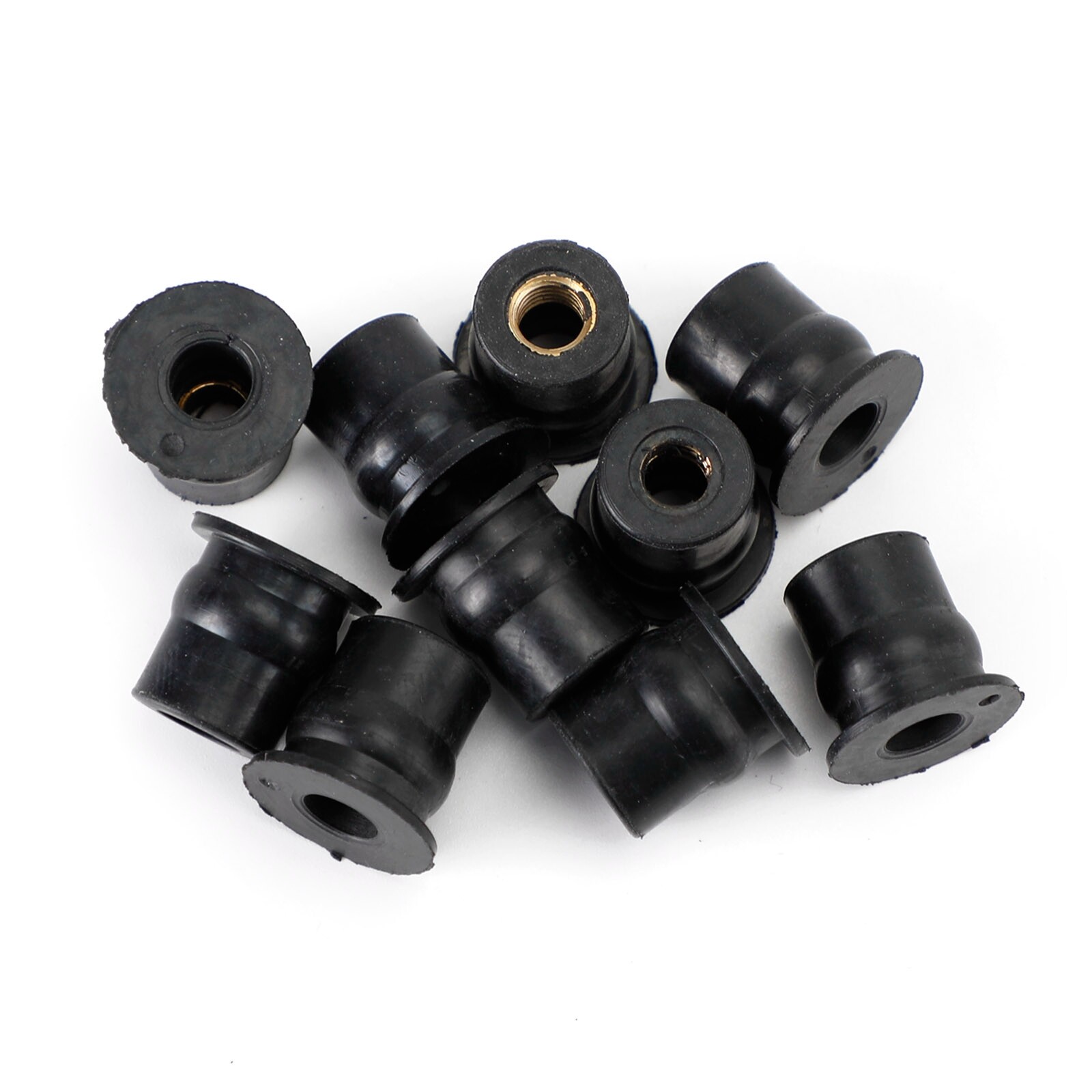 10 Quantity M6 Rubber Well Nut Windscreen& Fairing 6mm Wellnuts Fit 13mm Hole UE