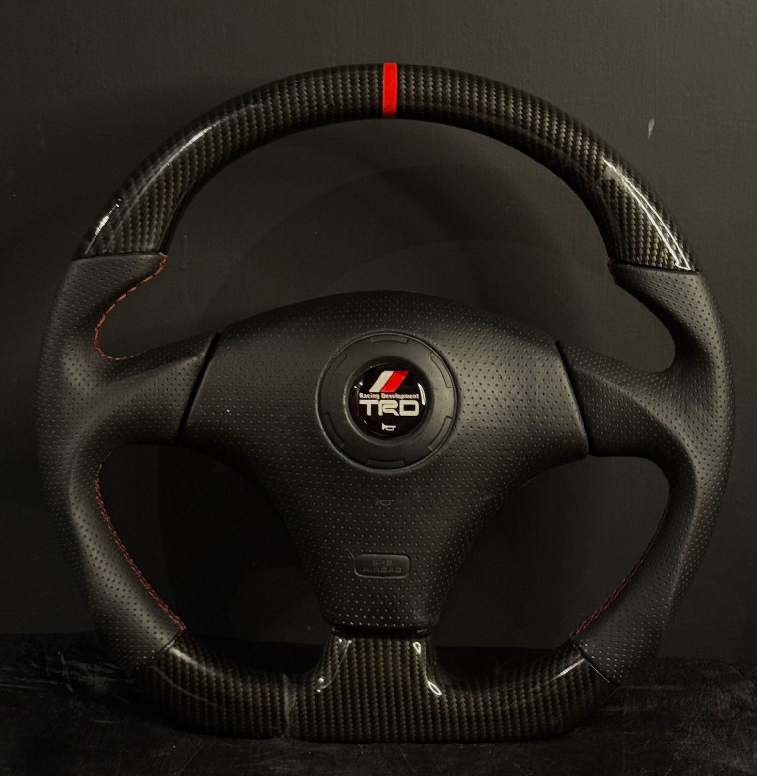 Toyota TRD Customize Carbon Fiber Steering Wheel MK4 CELICA MR2 MR-S Alteeza JZX