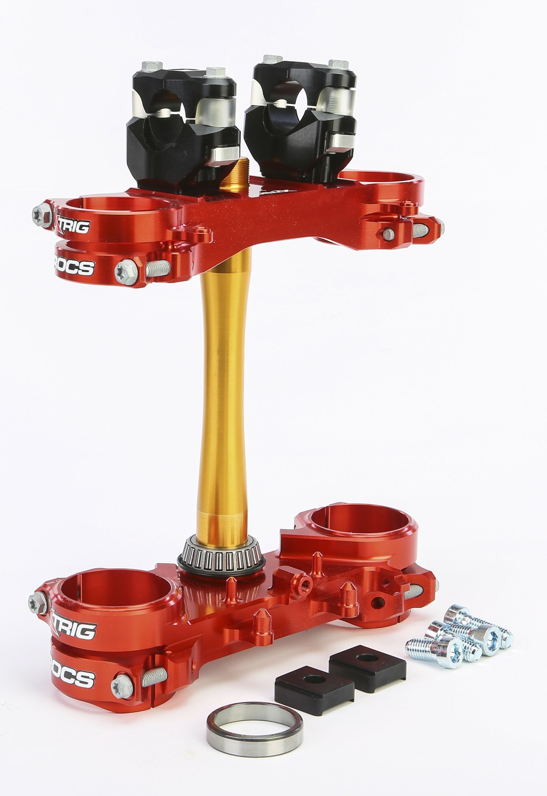 Xtrig Rocs Tech Triple Clamp Red 22mm 2021-2026 Honda CRF250R CRF450R