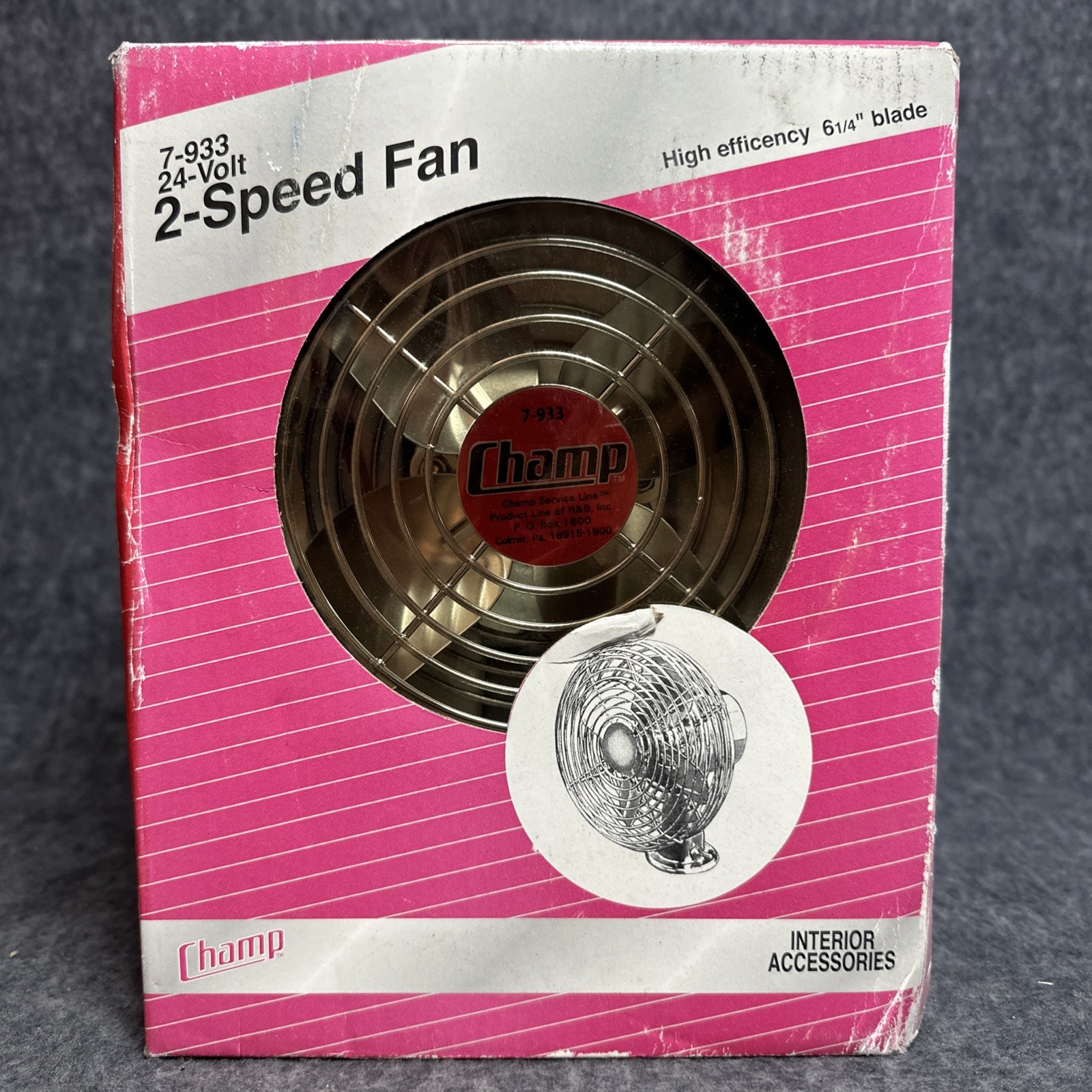 Dorman-Champ 24V Heavy Duty 2 Speed Fan 7-933 6.25in NEW